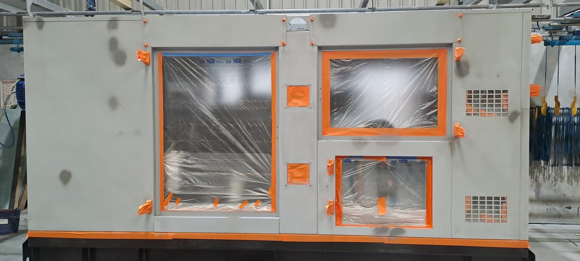 Finished diesel generator enclosure